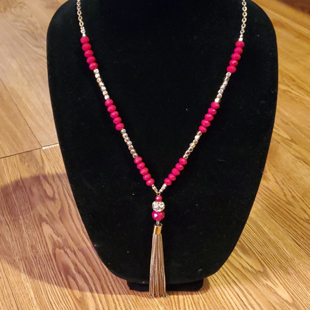 New York & Company Tassel Necklace